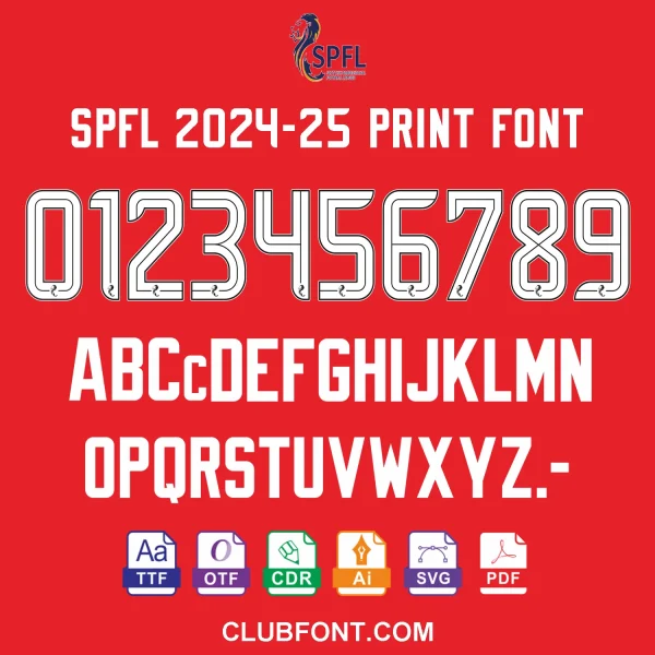 SPFL-2024-25-print-font (2) SPFL 2024-25 Font – TTF OTF CDR PDF Vector Files